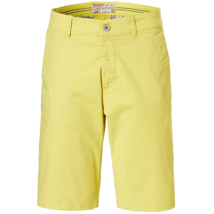 Kaufen Sie Sea Barrier heren korte broek stretch katoen chino met structuur Felgeel für nur € 59,95 bei Henk ter Horst fashion