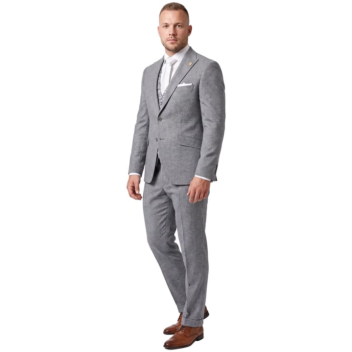Kaufen Sie Wilvorst 3-delig Green Wedding trouwkostuum gemeleerd scheerwol katoen zijdemix Grijs für nur 709,95 € bei Henk ter Horst fashion