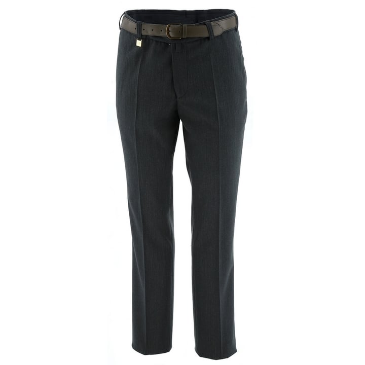 Kaufen Sie Fischgrätenmuster Wollhose Dunkelgrün für nur € 159,95 bei Henk ter Horst fashion