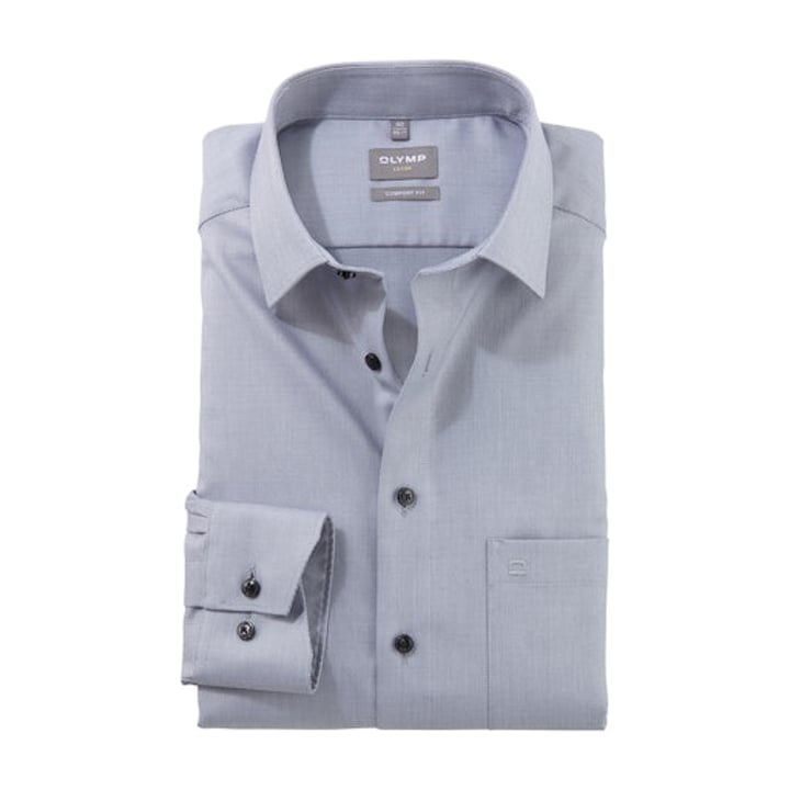 Kaufen Sie Olymp Luxor comfort fit katoen zakelijk overhemd lange mouw Grijs für nur 99,95 € bei Henk ter Horst fashion