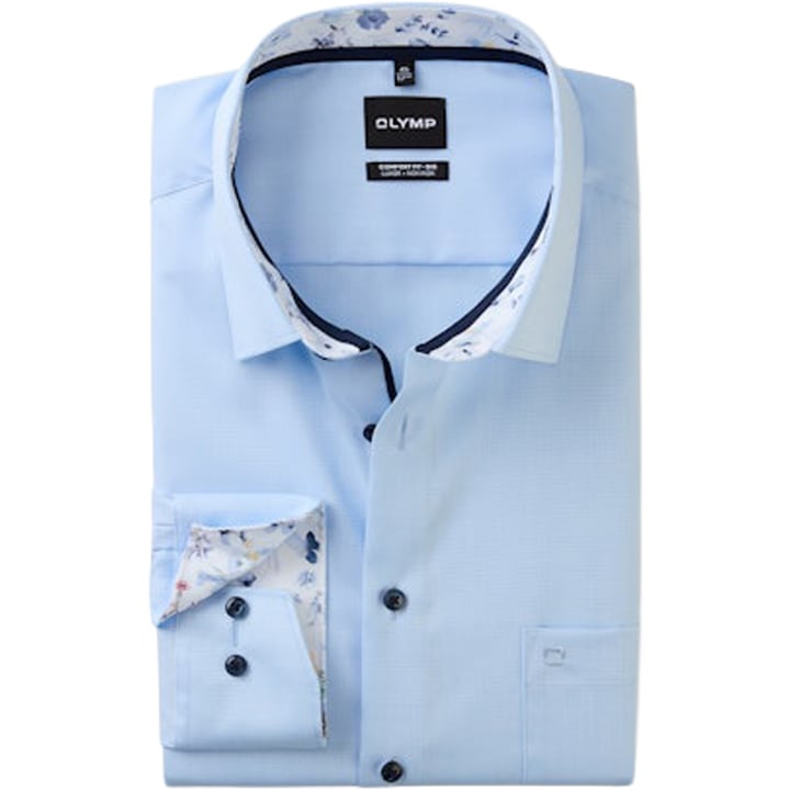 Kaufen Sie Olymp Luxor lange mouw comfort fit - big overhemd Lichtblauw für nur 99,95 € bei Henk ter Horst fashion