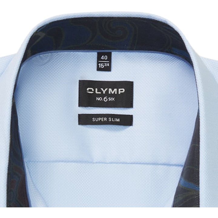 Kaufen Sie Olymp No. Six super slim  lange mouw overhemd Lichtblauw für nur 89,95 € bei Henk ter Horst fashion