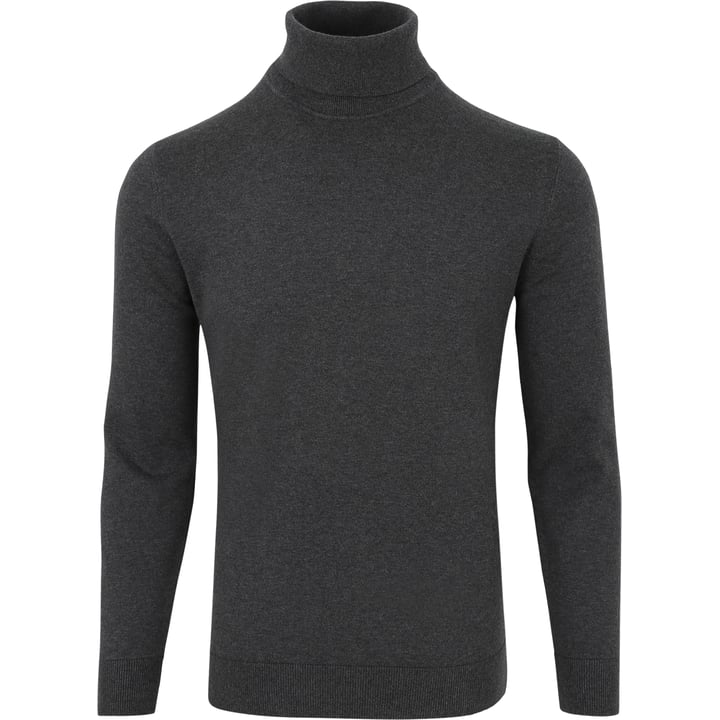 Henk ter Horst Herren Rollkragenpullover | 100% Baumwolle | Anthrazit