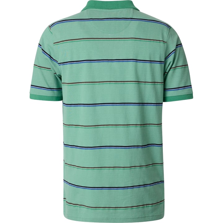 Kaufen Sie Redmond big men herenpolo met borstzak two tone en gekleurde strepen Groen für nur 49,95 € bei Henk ter Horst fashion