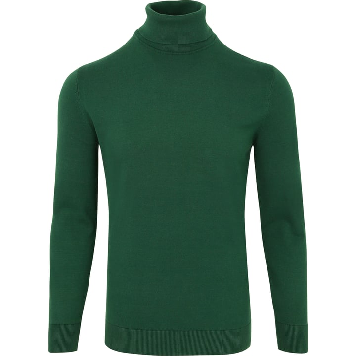 Henk ter Horst Herren Rollkragenpullover | 100% Baumwolle | Dunkelgrün