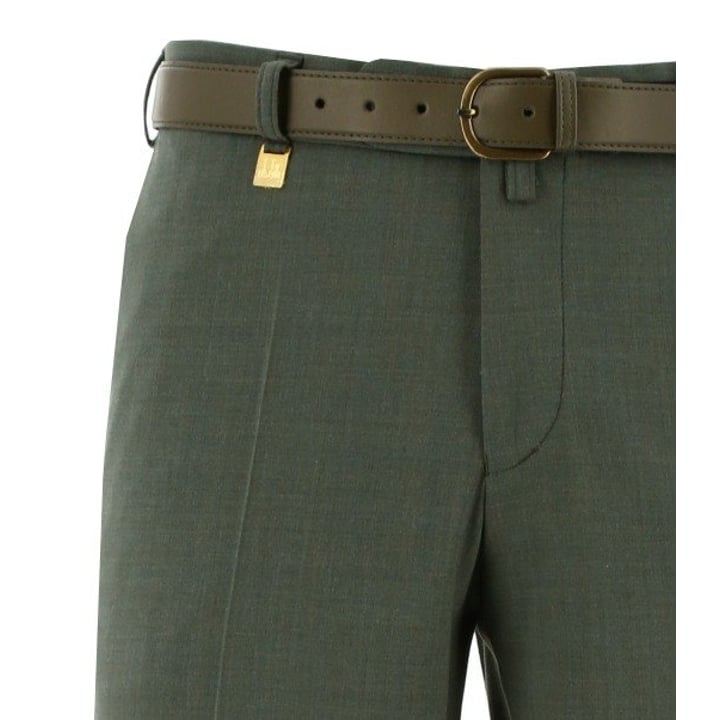 Henk ter Horst Terlenka Stretchhose mit Wollanteil grün