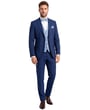 Kaufen Sie Wilvorst 3-teiliger Hochzeitsanzug Wolle mit passender Weste Blau für nur € 709,95 bei Henk ter Horst fashion
